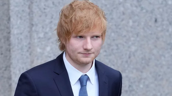Ed Sheeran verl&auml;sst das 500 Pearl Court House in New York. Die Erben des 2003 gestorbenen US-Musikers Ed Townsend erheben Coyright-Vorw&uuml;rfe gegen den Briten. - &copy; Mary Altaffer/AP/dpa