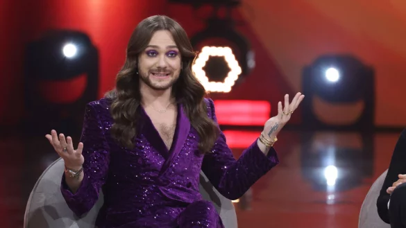 Riccardo Simonetti ist zu Gast in der ARD-Show &laquo;Verstehen Sie Spa&szlig;?&raquo; . - &copy; J&ouml;rg Carstensen/dpa