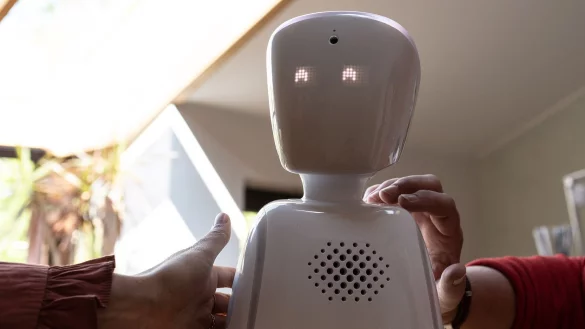 Ein Schulavatar kann Augen und Ohren des Kindes sein. - &copy; Swen Pf&ouml;rtner/dpa