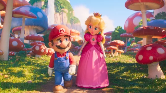 Mario und Prinzessin Peach, die eine talentierte K&auml;mpferin ist. - &copy; -/Universal Pictures/Nintendo/dpa