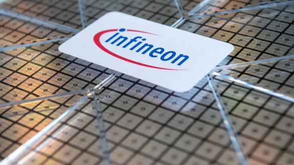 Ein Wafer von Infineon. - &copy; Sven Hoppe/dpa