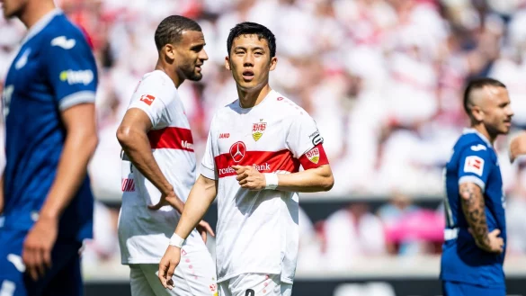 Wataru Endo ist der Kapitän des VfB Stuttgart. - © Tom Weller/dpa