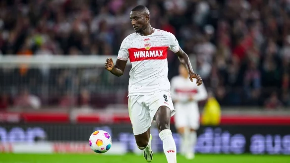 Fühlt sich beim VfB Stuttgart wohl: Serhou Guirassy. - © Tom Weller/dpa