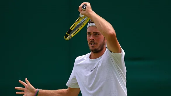 Maximilian Marterer bezwang den Kroaten Borna Gojo in vier S&auml;tzen. - &copy; Alastair Grant/AP/dpa/Archivbild