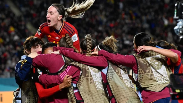 Die Spanierinnen sind mit einem 2:1-Sieg gegen Schweden ins WM-Finale eingezogen. - &copy; Andrew Cornaga/AP/dpa