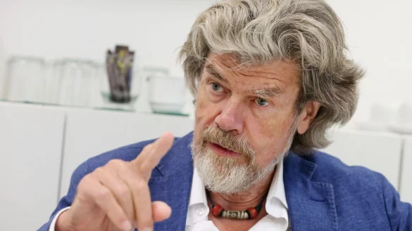 Der S&uuml;dtiroler Bergsteiger Reinhold Messner: &laquo;Das interessiert mich nicht, ob mein Name im Guinness-Buch steht.&raquo; - &copy; Roland Weihrauch/dpa