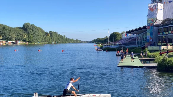 Kanute Sebastian Brendel ist f&uuml;r die Weltmeisterschaften in Duisburg positiv gestimmt. - &copy; Frank Kastner/dpa