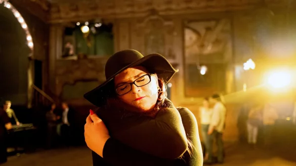 Verena beim Tanzen in einer Szene aus &laquo;Trans - I got life&raquo;. - &copy; Antje Kr&ouml;ger/Florianfilm/Kimmel & Metz Filmproduktion/ZDF/ARTE/dpa