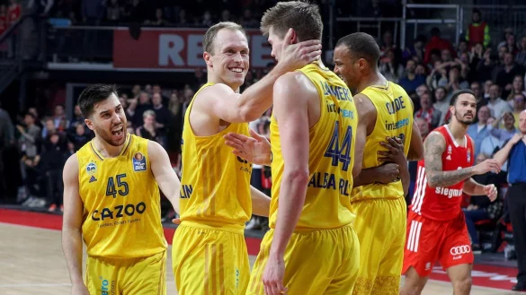 Alba Berlin feierte einen Ausw&auml;rtssieg bei Bayern M&uuml;nchen. - &copy; Christian Kolbert/Kolbert-Press/dpa