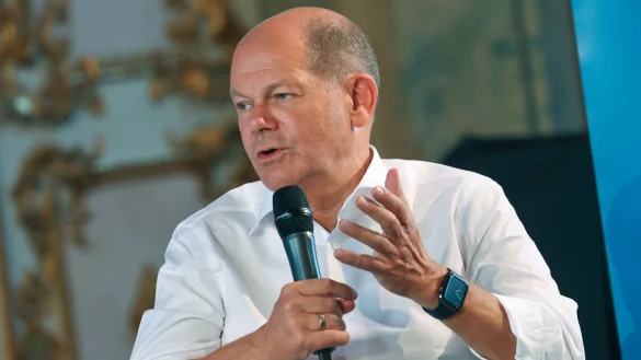 Laut Bundeskanzler Olaf Scholz will die AfD &laquo;alles verhindern, was n&ouml;tig ist, dass Deutschland ein modernes Industrieland bleibt&raquo;. - &copy; Karl-Josef Hildenbrand/dpa