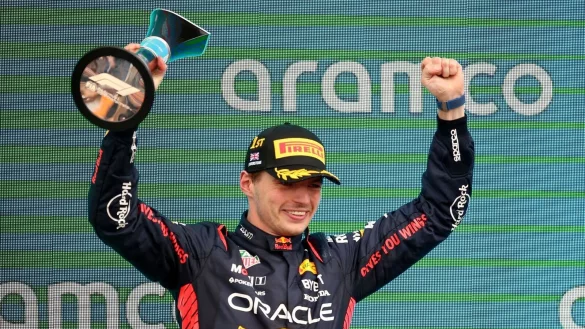 War auch in Silverstone nicht zu schlagen: Max Verstappen. - &copy; Nigel French/PA Wire/dpa