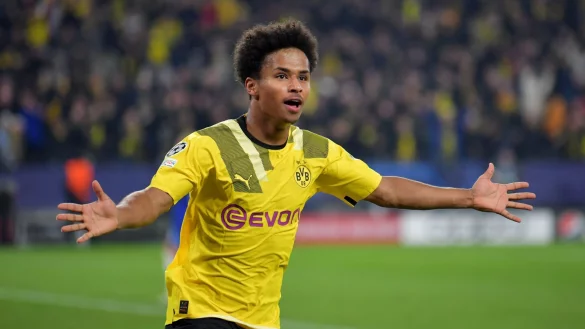 Dortmunds Matchwinner gegen Chelsea: Karim Adeyemi. - &copy; David Inderlied/dpa