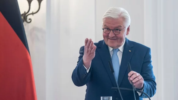 Bundespr&auml;sident Frank-Walter Steinmeier reist f&uuml;r eine &laquo;Ortszeit&raquo; nach S&uuml;dbrandenburg. - &copy; Christophe Gateau/dpa