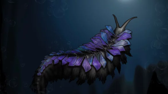 Die Rekonstruktion einer bislang unbekannten Art eines fossilen Ringelwurms, die zwei Forschende aus Karlsruhe und den USA in etwa 506 Millionen Jahre alten Gesteinen im Nordosten Utahs entdeckt haben. - &copy; Rhiannon LaVine/Naturkundemuseum Karlsruhe/dpa