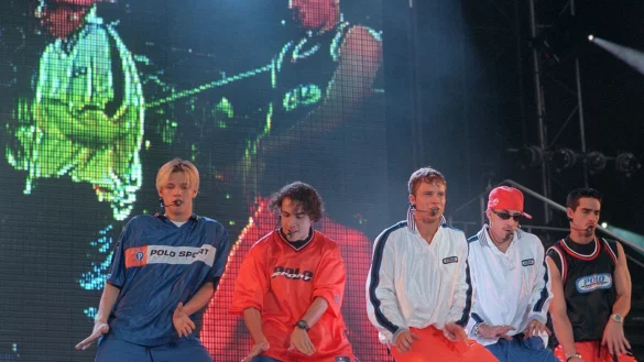 Die Backstreet Boys Nick (l-r), Howie, Brian, AJ und Kevin feiern in diesem Jahr ihr 30. Jubil&auml;um. - &copy; Wolfgang Weihs/dpa