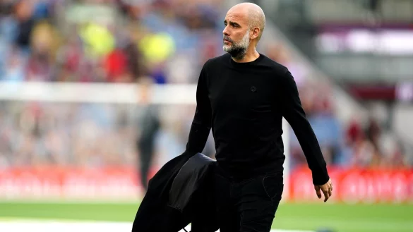 City-Trainer Pep Guardiola hatte wegen einer R&uuml;cken-Operation mehrere Wochen gefehlt. - &copy; Mike Egerton/PA Wire/dpa