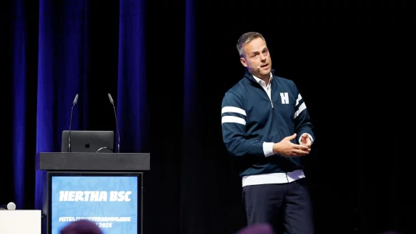 Richtet den Blick in die Zukunft: Herthas Pr&auml;sident Kay Bernstein. - &copy; Jean-Marc Wiesner/dpa