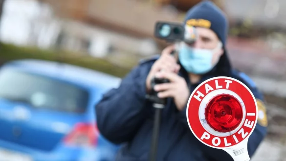 Bei einer Blitz-Kontrollaktion achtet die Polizei verst&auml;rkt auf Raser und m&ouml;chte f&uuml;r die Sicherheit im Verkehr sensibilisieren. - &copy; Angelika Warmuth/dpa