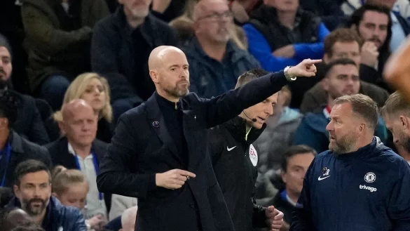 Unter ten Hag hat Man United zuletzt acht Pflichtspiele in Serie gewonnen. Als n&auml;chstes wartet der Stadtrivale Manchester City. - &copy; Frank Augstein/AP/dpa