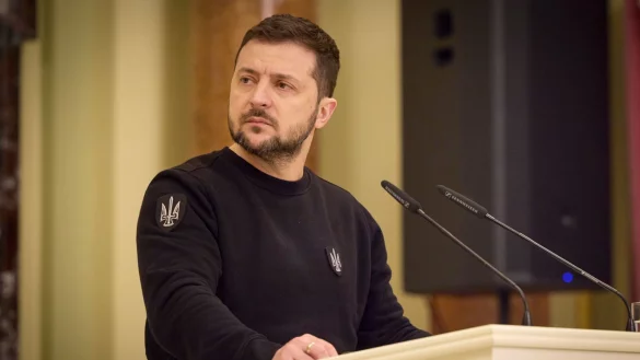 &laquo;Die Situation ist sehr hart&raquo;: Wolodymyr Selenskyj. - &copy; Uncredited/Ukrainian Presidential Press Office/AP/dpa