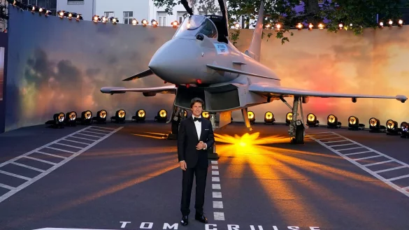 Schauspieler Tom Cruise bei der Premiere des Films &laquo;Top Gun: Maverick&raquo;. - &copy; Alberto Pezzali/AP/dpa
