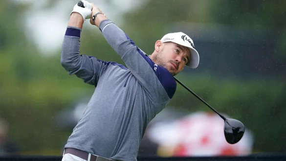 Liegt derzeit f&uuml;nf Schl&auml;ge vor seinem Landsmann Cameron Youn: Der US-Amerikaner Brian Harman. - &copy; David Davies/PA Wire/dpa