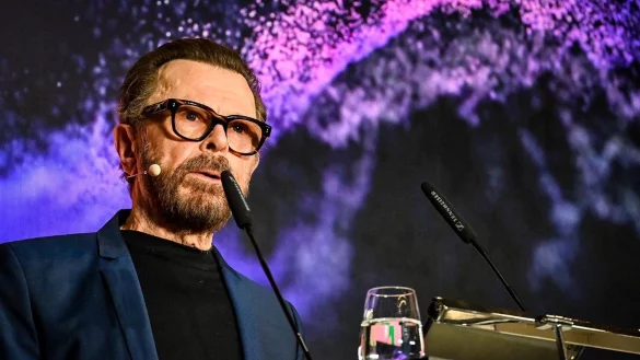 Abba-Musiker Bj&ouml;rn Ulvaeus spricht auf der Innovationskonferenz DLD. - &copy; Sebastian Raabe/dpa