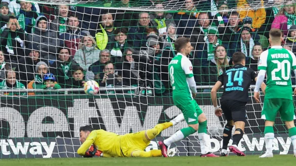 Vorentscheidung: Hoffenheims Christoph Baumgartner sorgte f&uuml;r den zweiten 1899-Treffer in Bremen. - &copy; Carmen Jaspersen/dpa