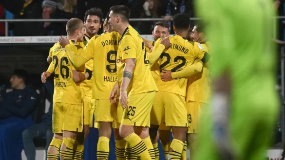 Borussia Dortmund komplettiert als letzter Club das Pokal-Viertefinale. - &copy; Bernd Thissen/dpa