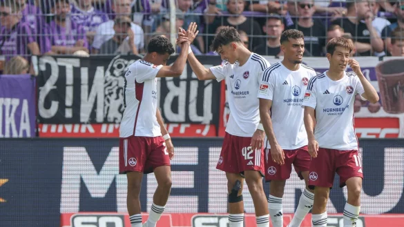 N&uuml;rnberg setzte sich in Osnabr&uuml;ck mit 3:2 durch. - &copy; Friso Gentsch/dpa