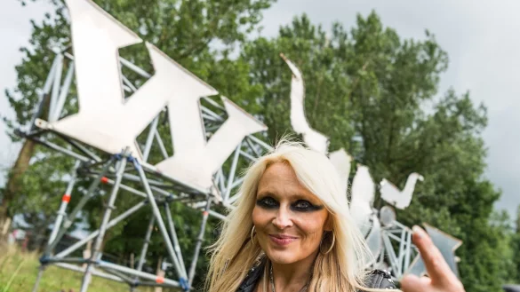 Rocks&auml;ngerin Doro Pesch war vor 30 Jahren zum ersten Mal beim Wacken-Open-Air. - &copy; picture alliance / Christophe Gateau/dpa