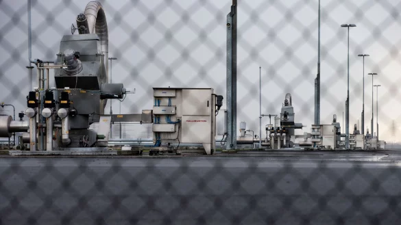 Gasf&ouml;rderung in Amsweer im Norden der Niederlande. - &copy; Peter Dejong/AP/dpa