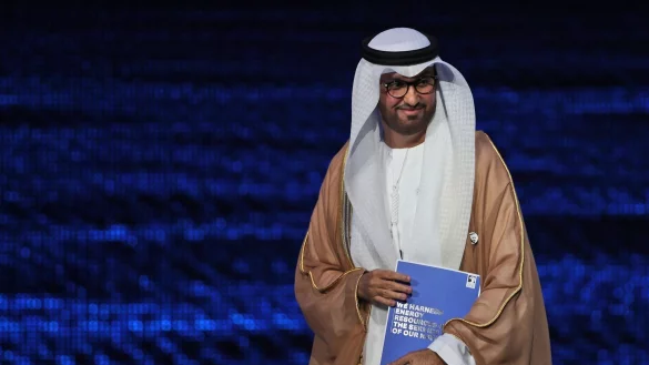 Sultan Ahmed al-Dschaber, der emiratische Staatsminister und CEO der staatlichen Abu Dhabi National Oil Co. - &copy; Kamran Jebreili/AP/dpa