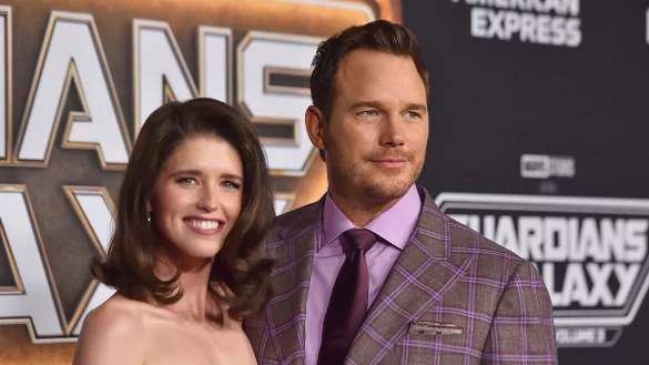 Chris Pratt kommt mit seiner Frau Katherine Schwarzenegger zur Weltpremiere von &laquo;Guardians of the Galaxy Vol. 3&raquo; in Los Angeles - &copy; Jordan Strauss/Invision/AP
