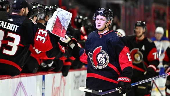 Tim St&uuml;tzle von den Ottawa Senators konnte die Niederlage seines Teams nicht verhindern. - &copy; Justin Tang/The Canadian Press/AP/dpa