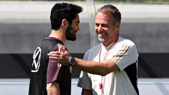 Ilkay G&uuml;ndogan hat vor dem EM-Test gegen Polen nur individuell trainiert. - &copy; Federico Gambarini/dpa