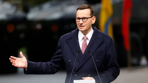 Mateusz Morawiecki, Ministerpr&auml;sident von Polen. - &copy; Michal Dyjuk/AP/dpa/Archivbild