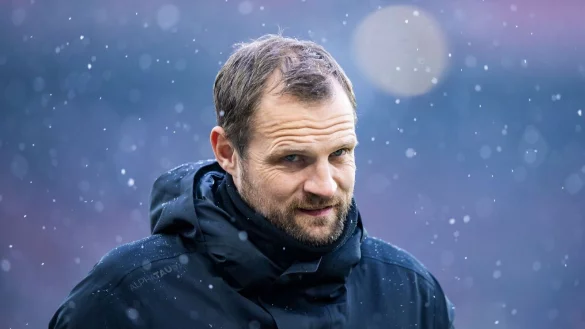 Wurde mit einem Innenraumverbot f&uuml;r das n&auml;chste Pokalspiel belegt: Mainz-Trainer Bo Svensson. - &copy; Tom Weller/dpa