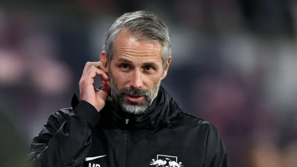 Beendete das Leipziger Trainingslager mit einem Kantersieg: RB-Coach Marco Rose. - &copy; Hendrik Schmidt/dpa