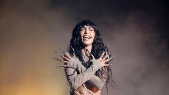 S&auml;ngerin Loreen nach ihrem Sieg mit dem Song &laquo;Tattoo&raquo;. - &copy; Christine Olsson/TT News Agency/AP/dpa