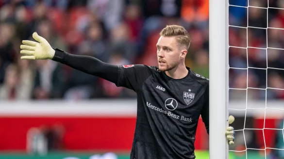 Steht auch in Paderborn im VfB-Geh&auml;use: Florian M&uuml;ller. - &copy; David Inderlied/dpa