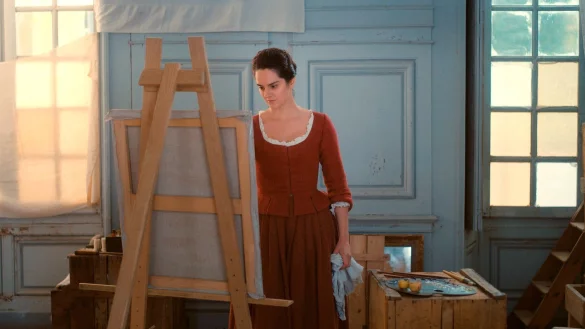 Marianne malt ein Portr&auml;t von Heloise in dieser Szene des Films &laquo;Portr&auml;t einer jungen Frau in Flammen&raquo;. - &copy; Alamode Film/WDR/dpa