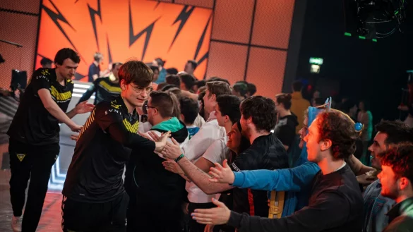 Vitalitys deutsches Botlane-Duo Upset und Kaiser ist in der LoL-Liga LEC auf Kurs. - &copy; Riot Games/dpa