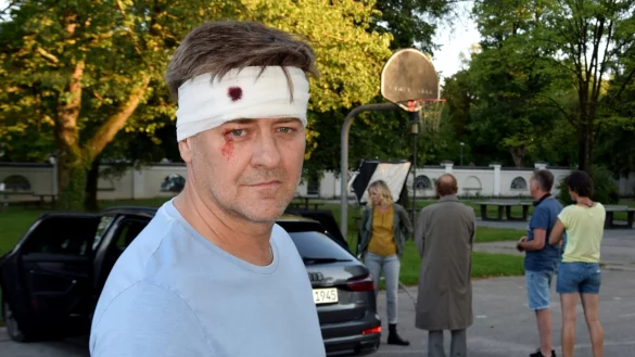 Marcus Mittermeier als Kriminaloberkommissar Harald Neuhauser beim Dreh zum 20. Film der ZDF-Krimireihe &laquo;M&uuml;nchen Mord&raquo;. - &copy; Victoria Molnar/dpa