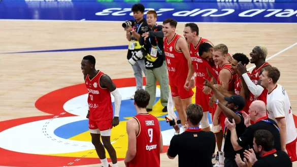 Die deutschen Basketballer begeistern bei der WM. - &copy; Matthias Stickel/dpa