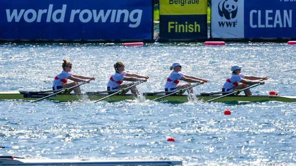 Auch der Doppelvierer der Frauen verpasste den Einzug in den WM-Endlauf. - &copy; Darko Vojinovic/AP/dpa