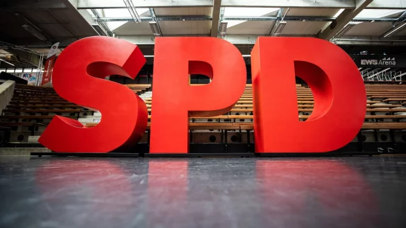 Das Logo der SPD ist zu sehen. - &copy; Christoph Schmidt/dpa/Symbolbild