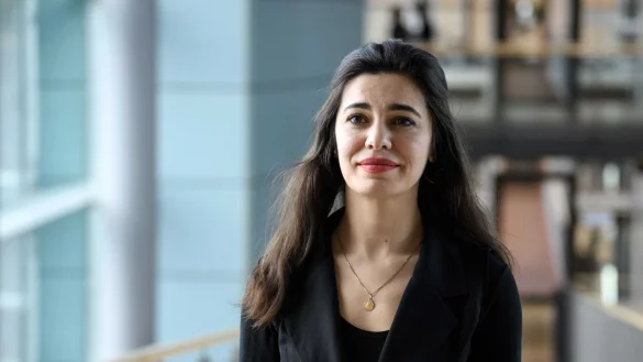 Gazelle Sharmahd, Tochter des im Iran zum Tode verurteilten Deutsch-Iraners Jamshid Sharmahd. - &copy; Bernd von Jutrczenka/dpa