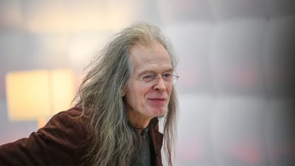 Der Autor Florian Havemann stellt sein Buch &laquo;Bankrott&raquo; auf der Leipziger Buchmesse vor. - &copy; Jens Kalaene/dpa