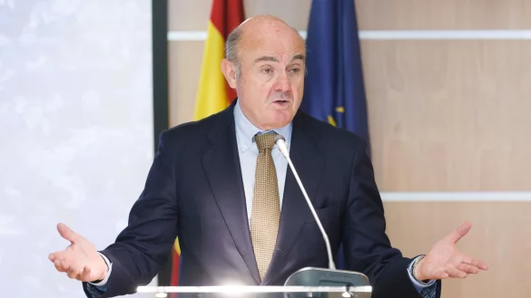 EZB-Vizepr&auml;sident de Guindos warnt vor B&ouml;rsenrisiken wegen des Hypes um KI. (Archivbild) - &copy; Eduardo Parra/EUROPA PRESS/dpa